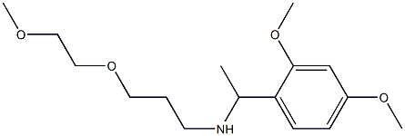 [1-(2,4-dimethoxyphenyl)ethyl][3-(2-methoxyethoxy)propyl]amine,,结构式