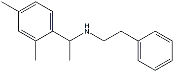 [1-(2,4-dimethylphenyl)ethyl](2-phenylethyl)amine,,结构式