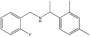 [1-(2,4-dimethylphenyl)ethyl][(2-fluorophenyl)methyl]amine 化学構造式