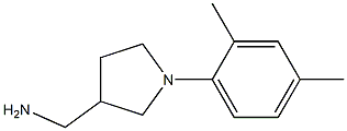 [1-(2,4-dimethylphenyl)pyrrolidin-3-yl]methylamine,,结构式