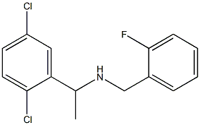 [1-(2,5-dichlorophenyl)ethyl][(2-fluorophenyl)methyl]amine Structure