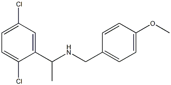 [1-(2,5-dichlorophenyl)ethyl][(4-methoxyphenyl)methyl]amine Struktur