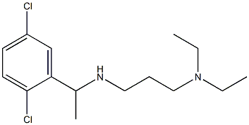 [1-(2,5-dichlorophenyl)ethyl][3-(diethylamino)propyl]amine Struktur