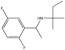 [1-(2,5-difluorophenyl)ethyl](2-methylbutan-2-yl)amine 化学構造式