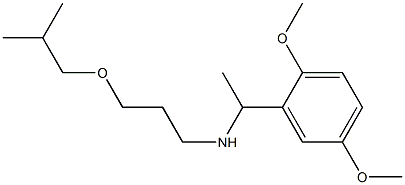 [1-(2,5-dimethoxyphenyl)ethyl][3-(2-methylpropoxy)propyl]amine|