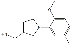 [1-(2,5-dimethoxyphenyl)pyrrolidin-3-yl]methylamine,,结构式