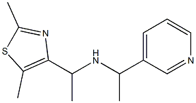 [1-(2,5-dimethyl-1,3-thiazol-4-yl)ethyl][1-(pyridin-3-yl)ethyl]amine Struktur