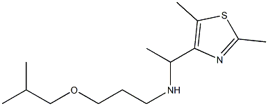[1-(2,5-dimethyl-1,3-thiazol-4-yl)ethyl][3-(2-methylpropoxy)propyl]amine 化学構造式