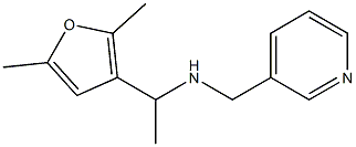 [1-(2,5-dimethylfuran-3-yl)ethyl](pyridin-3-ylmethyl)amine Structure