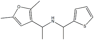 [1-(2,5-dimethylfuran-3-yl)ethyl][1-(thiophen-2-yl)ethyl]amine Struktur