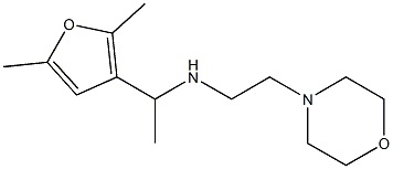 [1-(2,5-dimethylfuran-3-yl)ethyl][2-(morpholin-4-yl)ethyl]amine Struktur