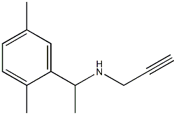 [1-(2,5-dimethylphenyl)ethyl](prop-2-yn-1-yl)amine 结构式