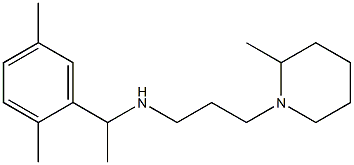 [1-(2,5-dimethylphenyl)ethyl][3-(2-methylpiperidin-1-yl)propyl]amine Structure