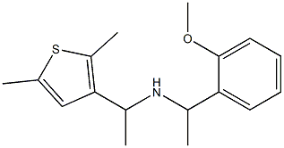 [1-(2,5-dimethylthiophen-3-yl)ethyl][1-(2-methoxyphenyl)ethyl]amine 结构式