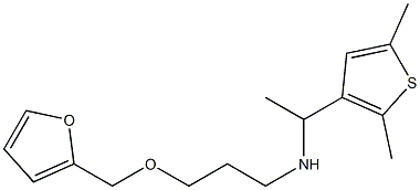 [1-(2,5-dimethylthiophen-3-yl)ethyl][3-(furan-2-ylmethoxy)propyl]amine Struktur