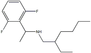 [1-(2,6-difluorophenyl)ethyl](2-ethylhexyl)amine Structure