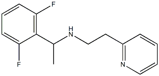 [1-(2,6-difluorophenyl)ethyl][2-(pyridin-2-yl)ethyl]amine 化学構造式