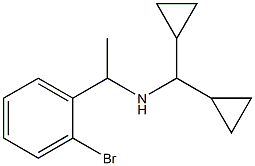 [1-(2-bromophenyl)ethyl](dicyclopropylmethyl)amine Structure