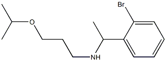 [1-(2-bromophenyl)ethyl][3-(propan-2-yloxy)propyl]amine Struktur