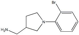 [1-(2-bromophenyl)pyrrolidin-3-yl]methylamine,,结构式