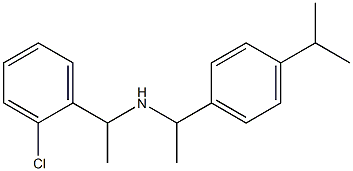 [1-(2-chlorophenyl)ethyl]({1-[4-(propan-2-yl)phenyl]ethyl})amine Structure