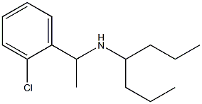 [1-(2-chlorophenyl)ethyl](heptan-4-yl)amine Structure