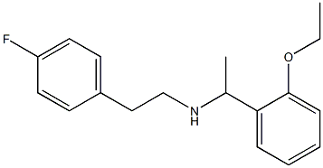 [1-(2-ethoxyphenyl)ethyl][2-(4-fluorophenyl)ethyl]amine Struktur