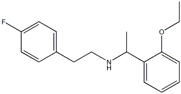 [1-(2-ethoxyphenyl)ethyl][2-(4-fluorophenyl)ethyl]amine 结构式