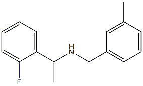 [1-(2-fluorophenyl)ethyl][(3-methylphenyl)methyl]amine Structure