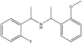 [1-(2-fluorophenyl)ethyl][1-(2-methoxyphenyl)ethyl]amine 结构式