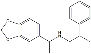 [1-(2H-1,3-benzodioxol-5-yl)ethyl](2-phenylpropyl)amine Structure