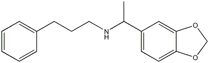 [1-(2H-1,3-benzodioxol-5-yl)ethyl](3-phenylpropyl)amine Structure