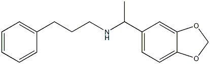 [1-(2H-1,3-benzodioxol-5-yl)ethyl](3-phenylpropyl)amine 结构式