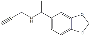 [1-(2H-1,3-benzodioxol-5-yl)ethyl](prop-2-yn-1-yl)amine,,结构式