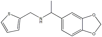 [1-(2H-1,3-benzodioxol-5-yl)ethyl](thiophen-2-ylmethyl)amine Structure