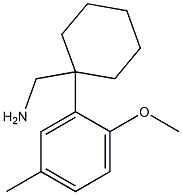 [1-(2-methoxy-5-methylphenyl)cyclohexyl]methanamine,,结构式