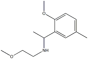 [1-(2-methoxy-5-methylphenyl)ethyl](2-methoxyethyl)amine,,结构式