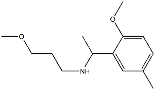 [1-(2-methoxy-5-methylphenyl)ethyl](3-methoxypropyl)amine Structure