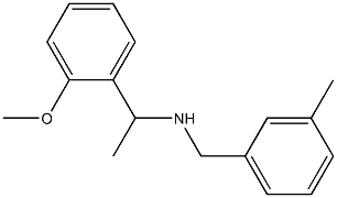 [1-(2-methoxyphenyl)ethyl][(3-methylphenyl)methyl]amine Structure