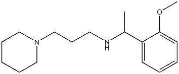 [1-(2-methoxyphenyl)ethyl][3-(piperidin-1-yl)propyl]amine Structure