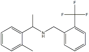 [1-(2-methylphenyl)ethyl]({[2-(trifluoromethyl)phenyl]methyl})amine,,结构式