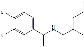 [1-(3,4-dichlorophenyl)ethyl](2-methylpentyl)amine Structure