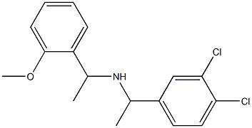 [1-(3,4-dichlorophenyl)ethyl][1-(2-methoxyphenyl)ethyl]amine Structure