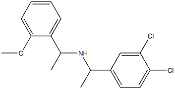 [1-(3,4-dichlorophenyl)ethyl][1-(2-methoxyphenyl)ethyl]amine 化学構造式