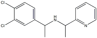 [1-(3,4-dichlorophenyl)ethyl][1-(pyridin-2-yl)ethyl]amine Struktur