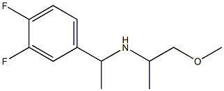 [1-(3,4-difluorophenyl)ethyl](1-methoxypropan-2-yl)amine Structure