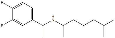 [1-(3,4-difluorophenyl)ethyl](6-methylheptan-2-yl)amine Structure