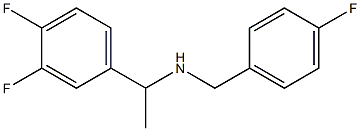 [1-(3,4-difluorophenyl)ethyl][(4-fluorophenyl)methyl]amine,,结构式