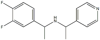 [1-(3,4-difluorophenyl)ethyl][1-(pyridin-4-yl)ethyl]amine Structure