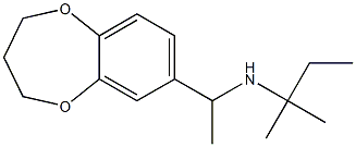 [1-(3,4-dihydro-2H-1,5-benzodioxepin-7-yl)ethyl](2-methylbutan-2-yl)amine Structure